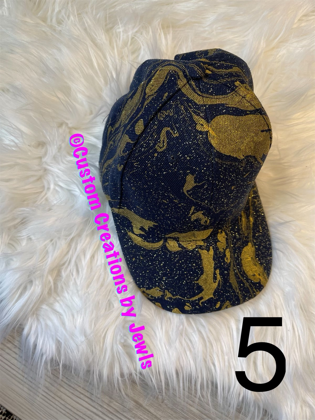 Marble dipped hat