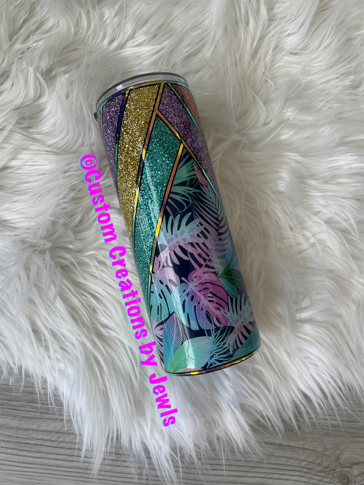 Tropical oasis 24oz tumbler