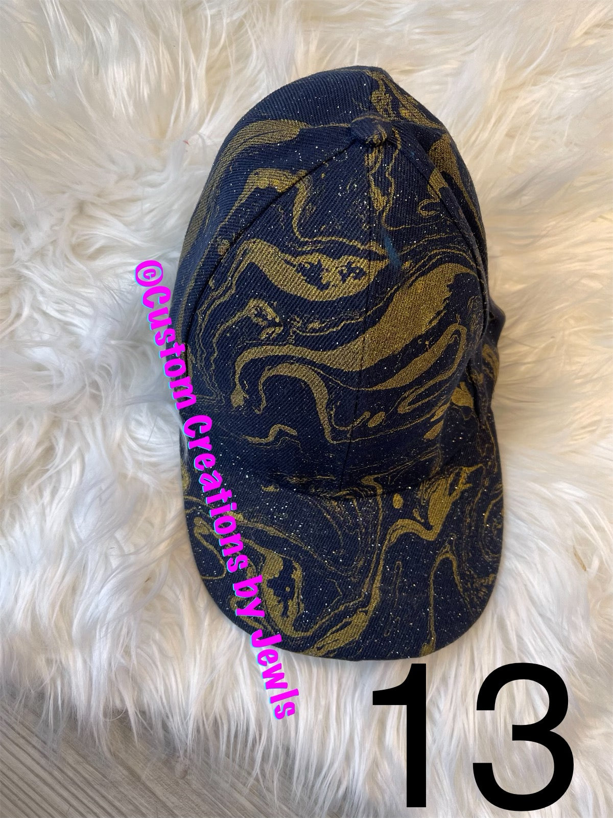 Marble dipped hat