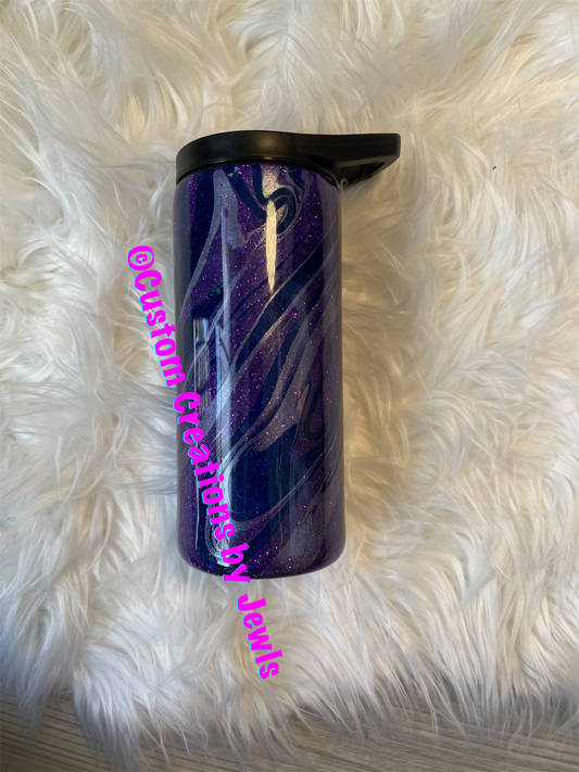 Purple hydro dip glittered base 15oz duo