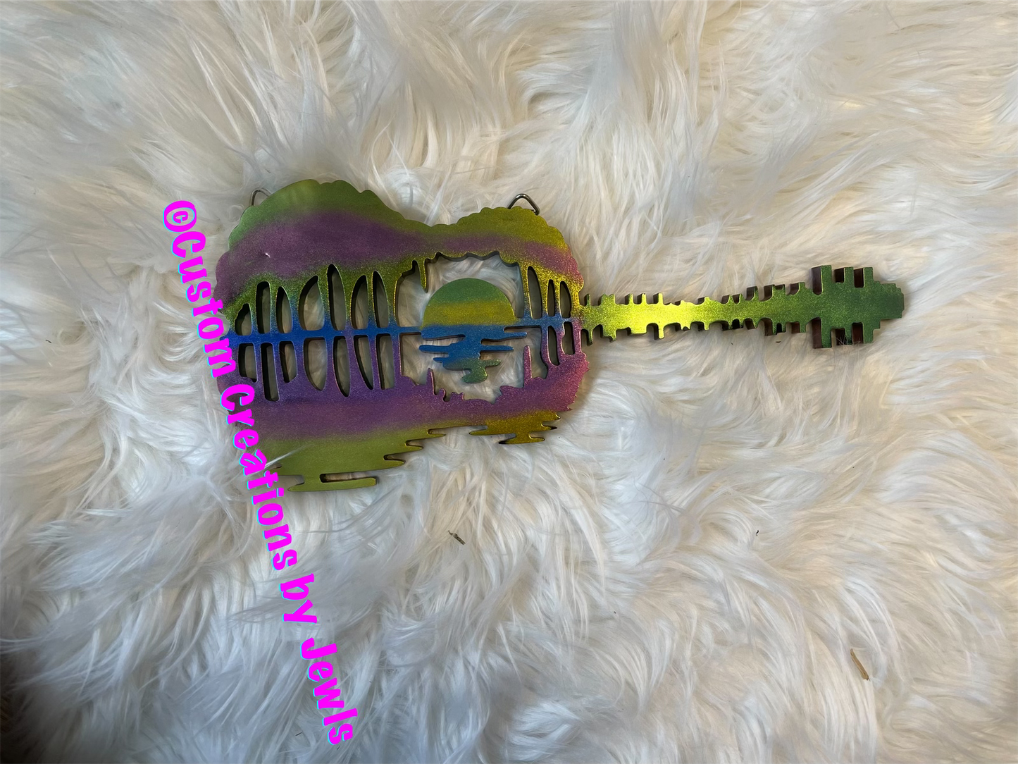 Guitar sunset hanger