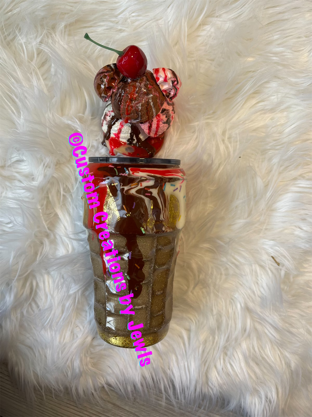 I scream you scream it’s ice cream 20oz tumbler with removable topper