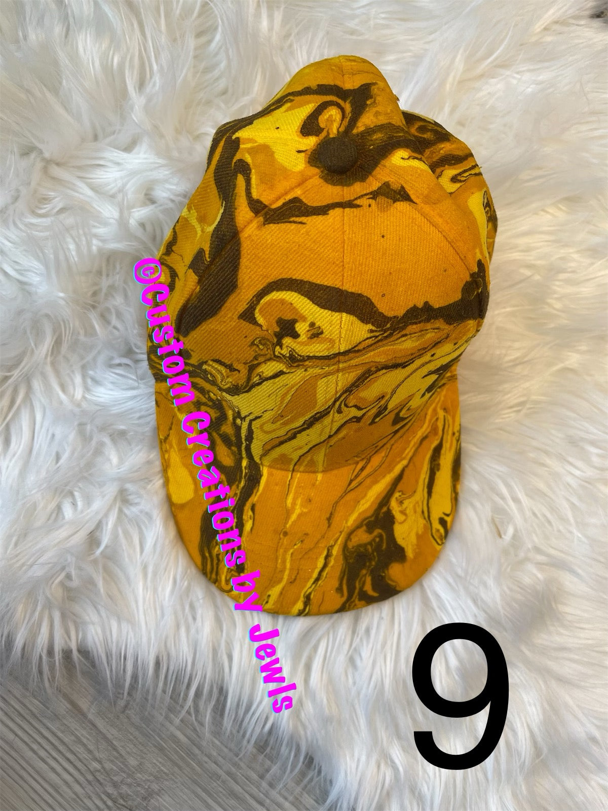 Marble dipped hat
