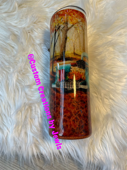 Fall truck 30oz tumbler