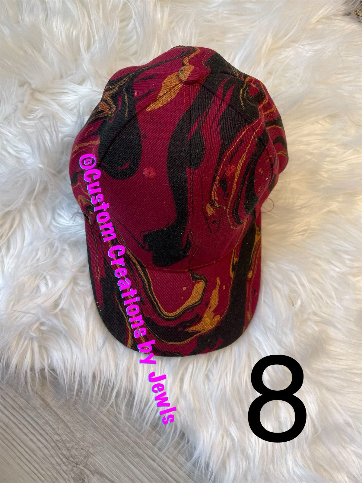 Marble dipped hat
