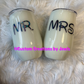 Mr and Mrs mouse 16oz wine tumbler set