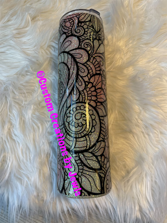 Pale paisley 32oz tumbler